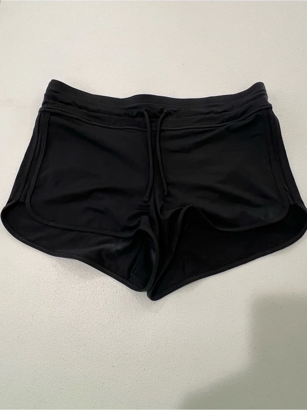 ATHLETA stretch Black Women's Athletic Shorts with Drawstring XS